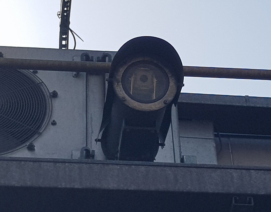 COXTAIR camera installed on machine